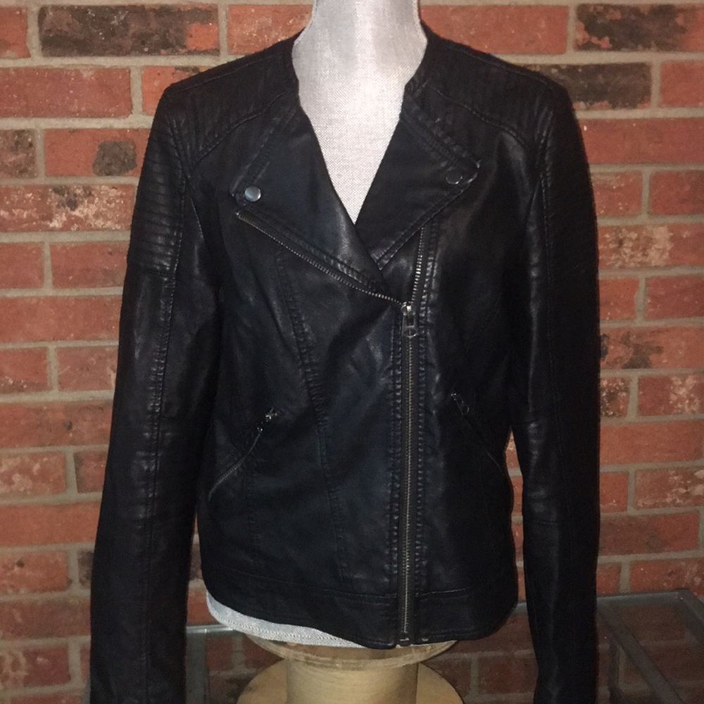 Top shop leather biker jacket